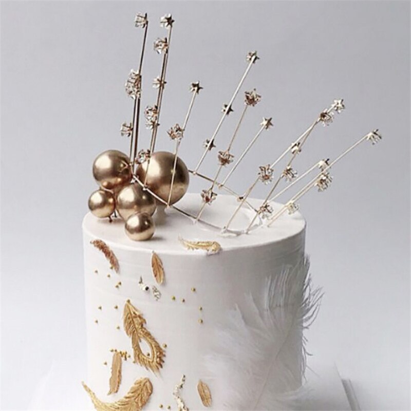 Grattis på födelsedagen tårta topper bakning tårta dekoration kronfjäder stjärnklar gudinna dessert bord tårta dekoration