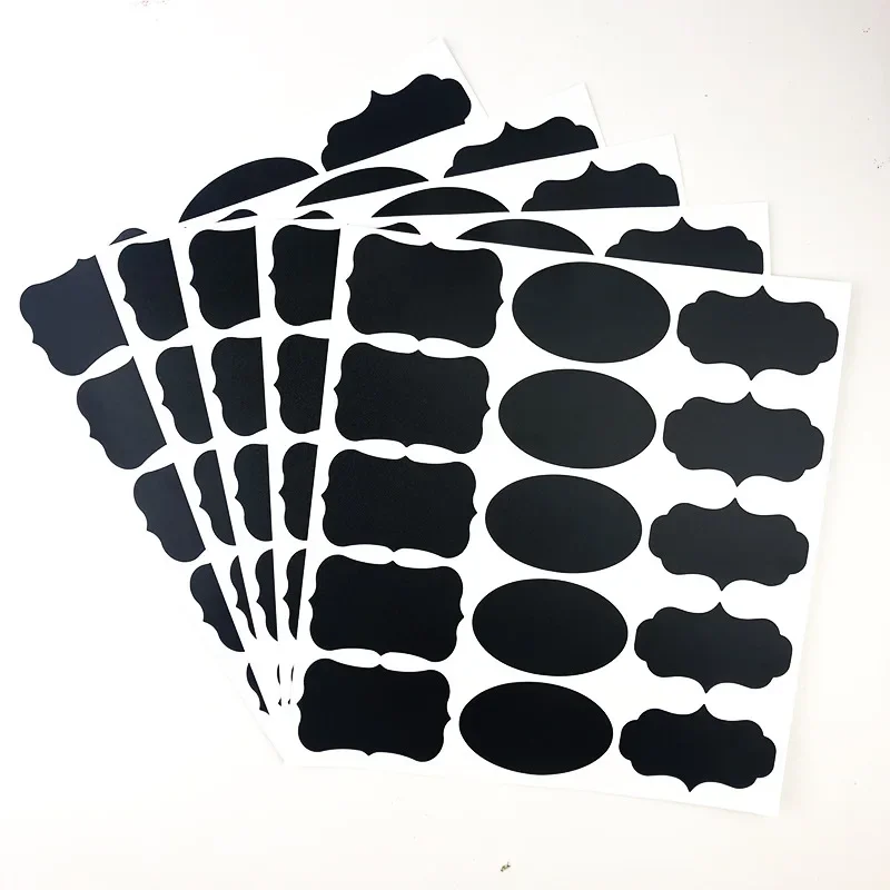 1 STKS Schoolbord Stickers Waterdicht Krijtbord Keuken Spice Label Sticker Thuis Potten Flessen Tags Schoolbord Etiketten Witte Marker: Bordeaux