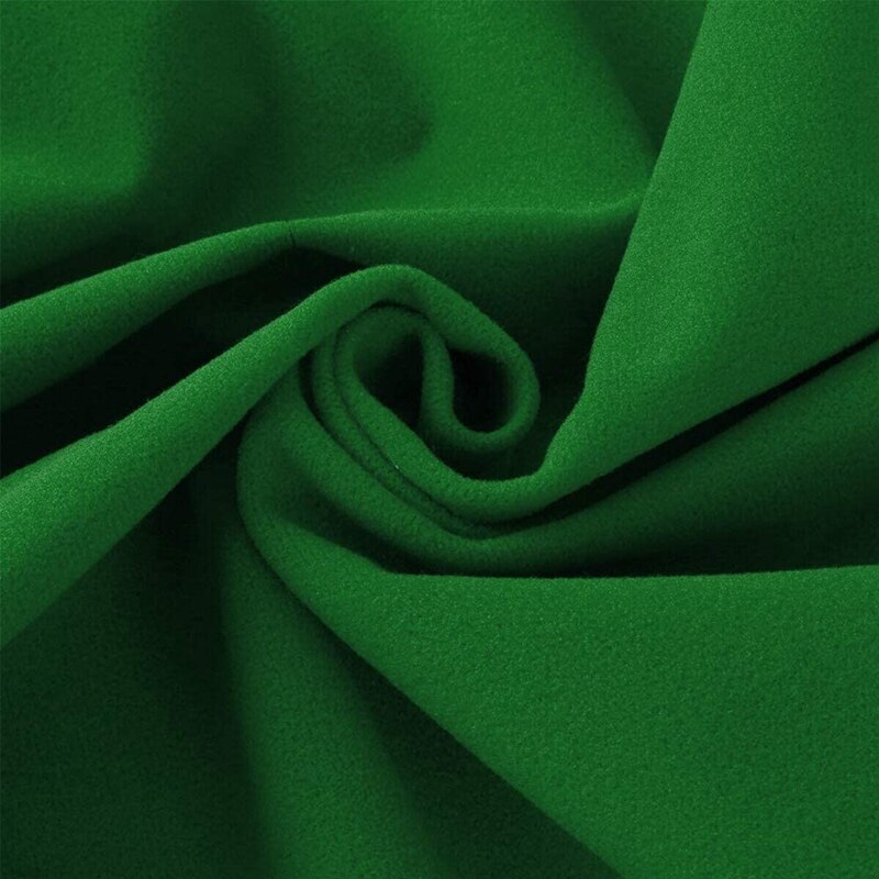 Billiard Cloth Green Pool Table Felt with 6 Cloth Strips for Table Replacement Felt Cover