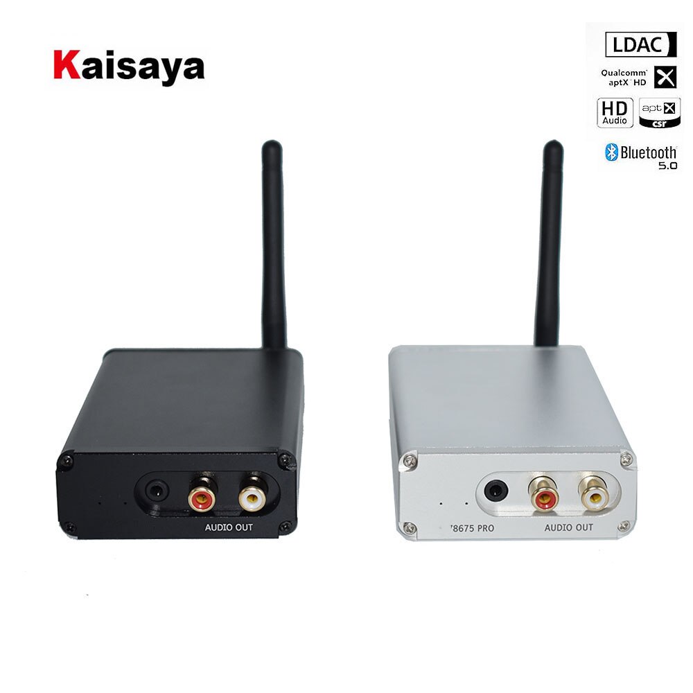 Bluetooth 5.0 trådløs modtager 8675 ldac pcm 5102a dac afkodning 3.5mm rca output 24 bit med antenne