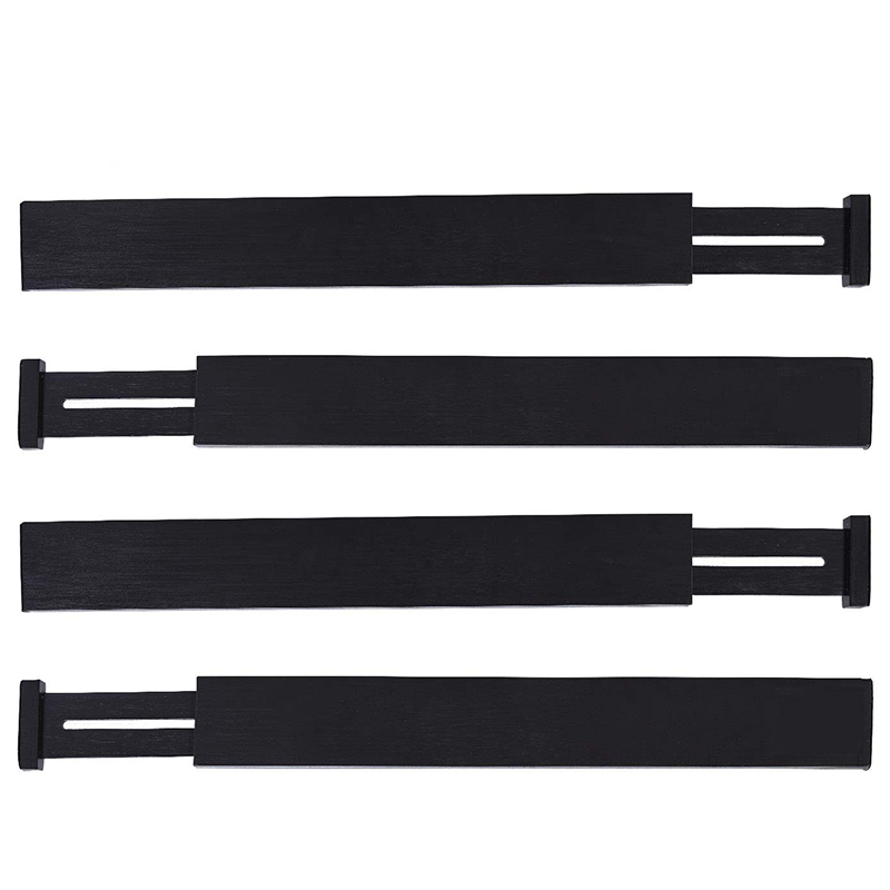 Bamboo Drawer Dividers Kitchen Drawer Organizers Spring Adjustable & Expendable Tray Organizer for Kitchen, Baby Drawer, Bathroo