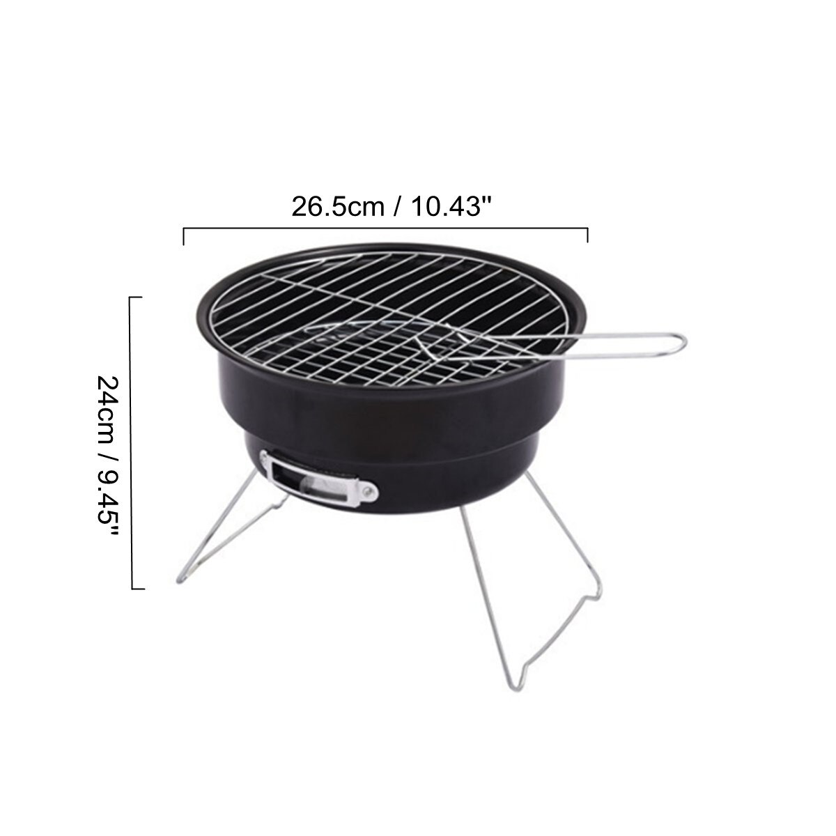 Foldable Charcoal BBQ Grill Mini BBQ Grill Tabletop Portable Outdoor Travel Patio Stove Cookware Barbecue With Carrying Bag