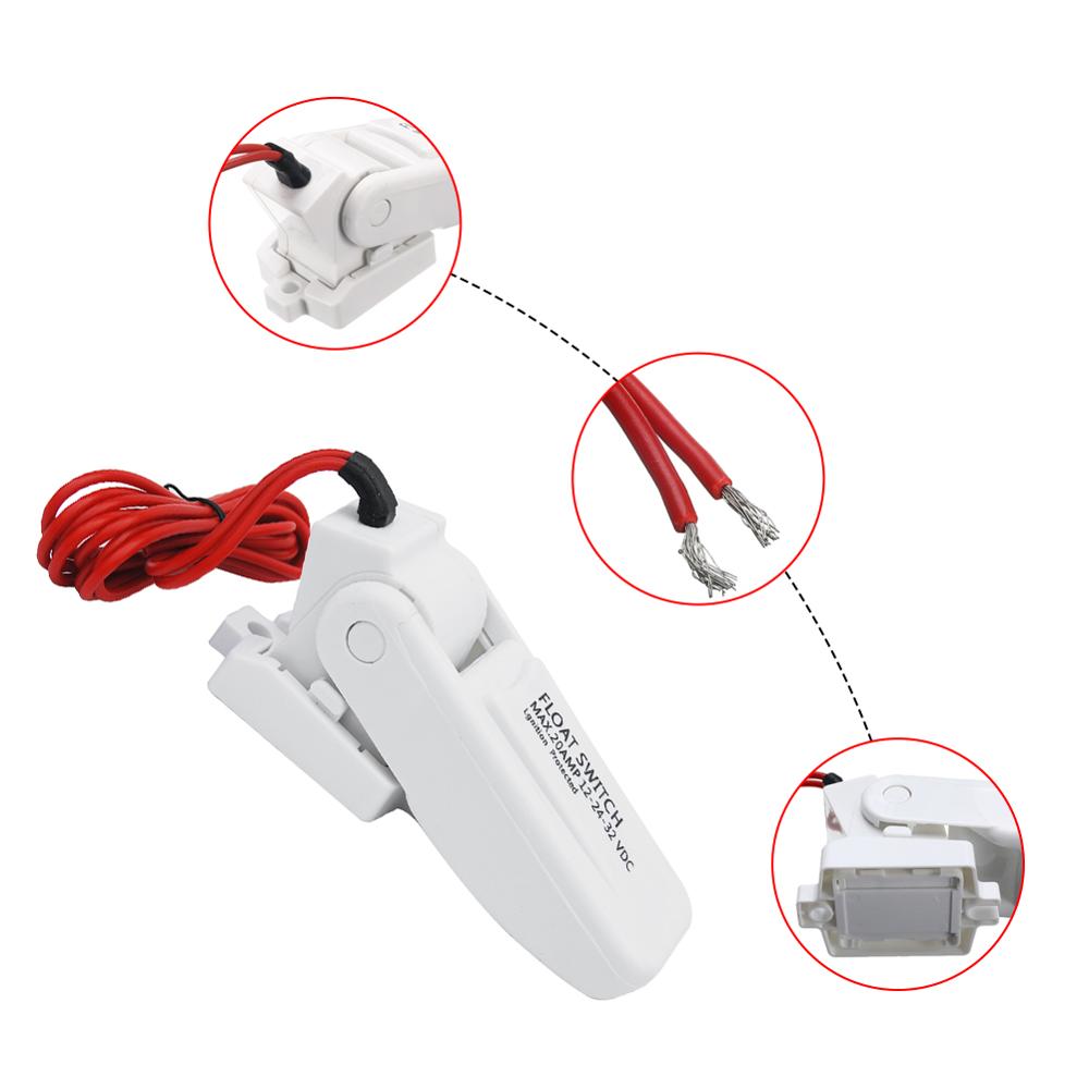12V Automatische Elektrische Boot Marine Bilge Pomp Vlotterschakelaar Water Level Controller Dc Flow Sensor Switch