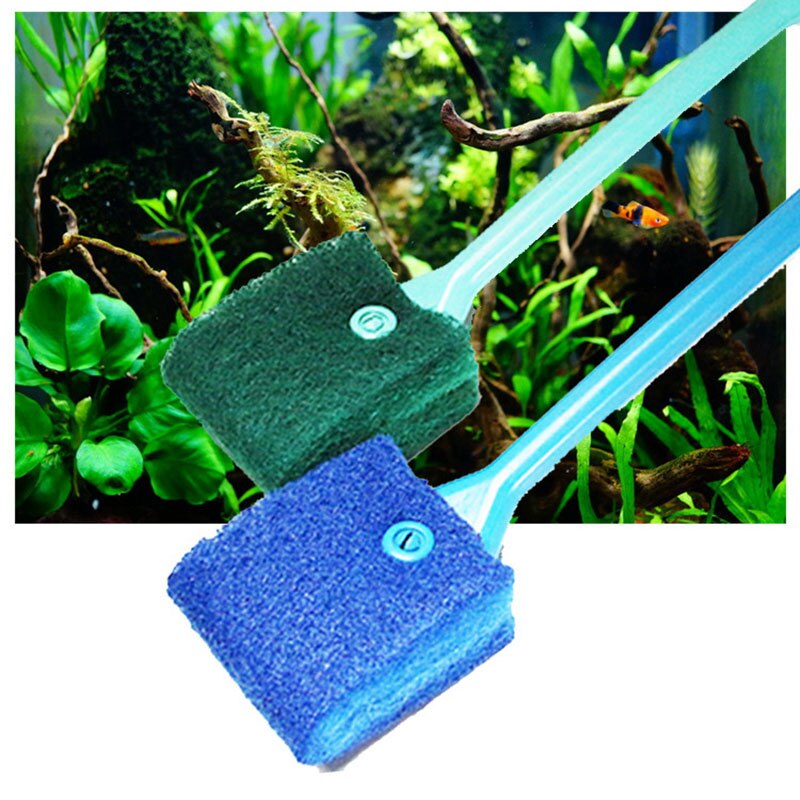 Aquarium Cleaning Brush Tool Remove Algae Glass Fish Tank Scraper Sponge Cleaner Home Accessories
