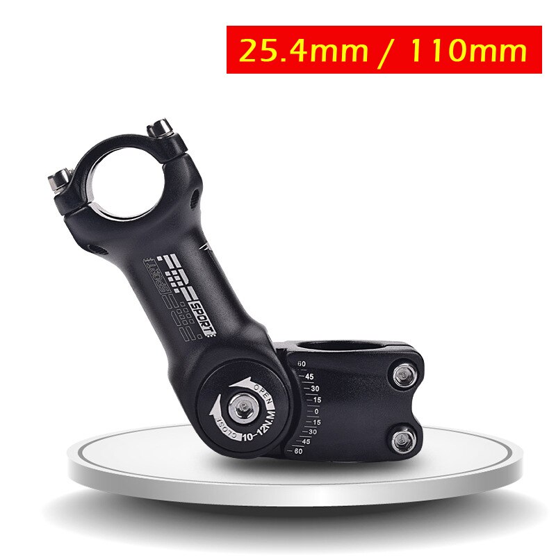 Góra rower regulowana kierownica kąt kierownica 25.4 / 31.8 kierownica wysokość podwyższona kierownica 90mm / 110mm: 25.4mm-110mm