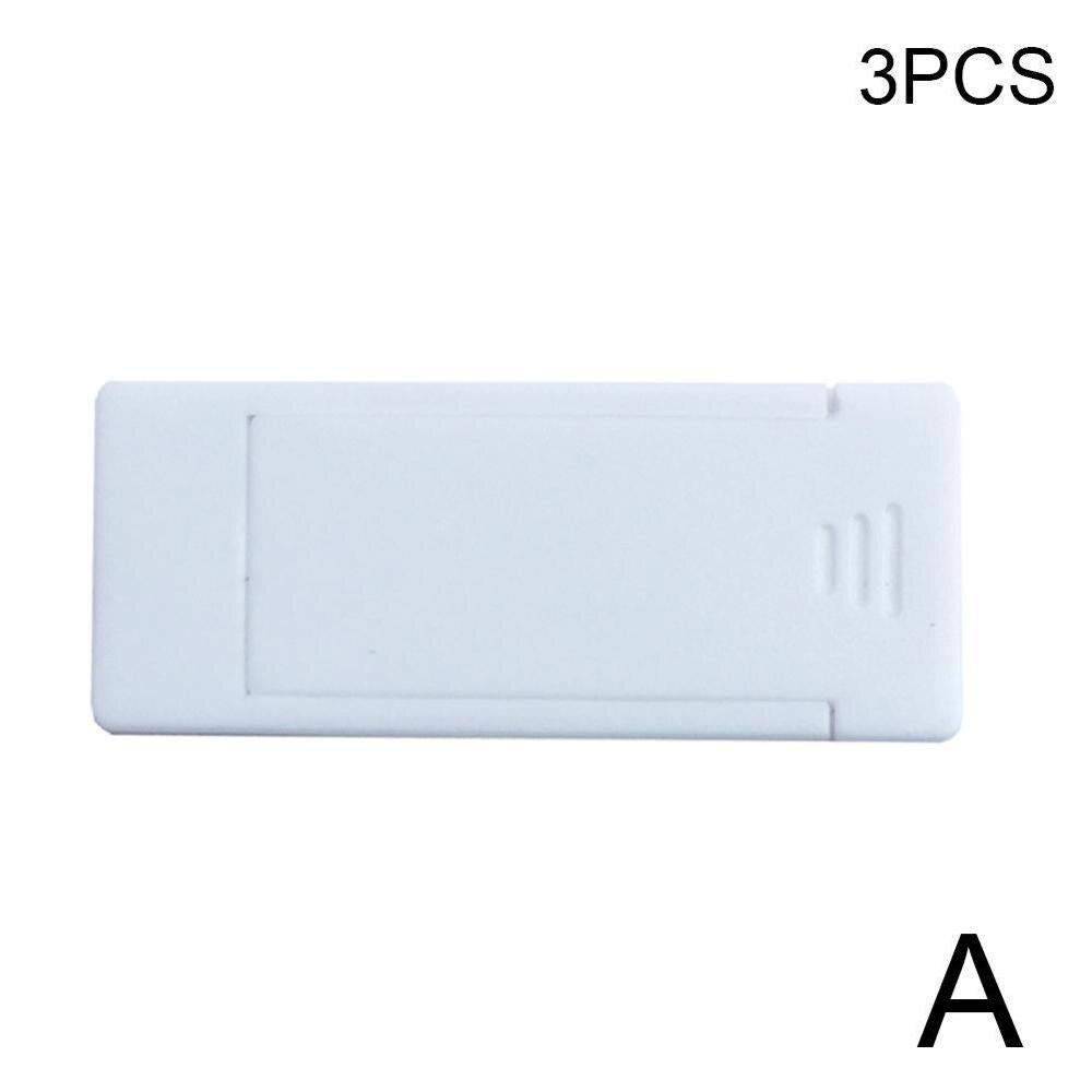 3 pçs capa ultra-fino universal slider capa de câmera de plástico privacidade adesivo para laptops pc tablet do telefone móvel: A