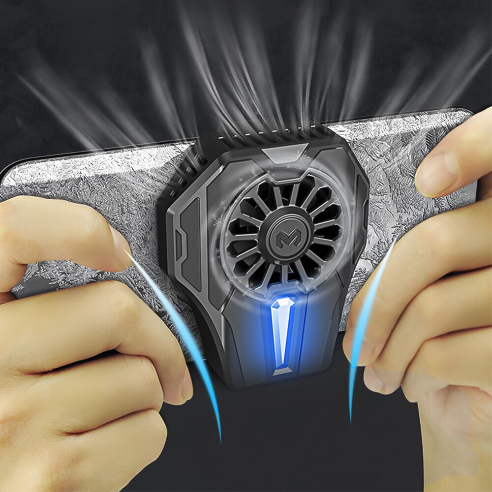 Mobile Phone Radiator Cold Wind Handle Fan Fl01 For PUGB USB Portable Phone Handle Cooler Controller LED Light Cooling Fan
