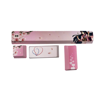 4 Toetsen/Set Spatiebalk Esc Voer Keycap Mechanische Toetsenbord Individualiteit Key Cap Voor Mx Schakelaars Sakura Pinguïn Walvis Set: Yingniang