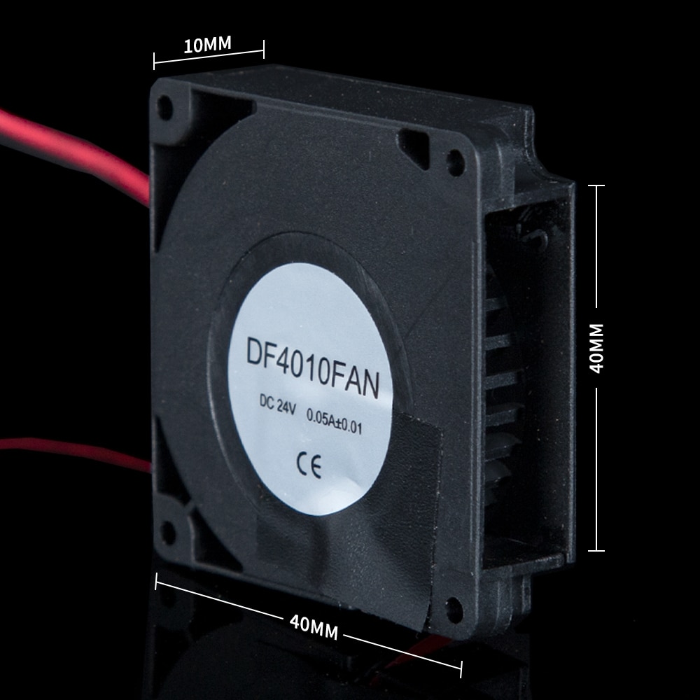 3D Printer-Onderdelen Fans Cooler Turbo Fan Extruder 3D Plastic 4010/4020/5015 12/24V Blushless voor 3D Printer Dc Fan