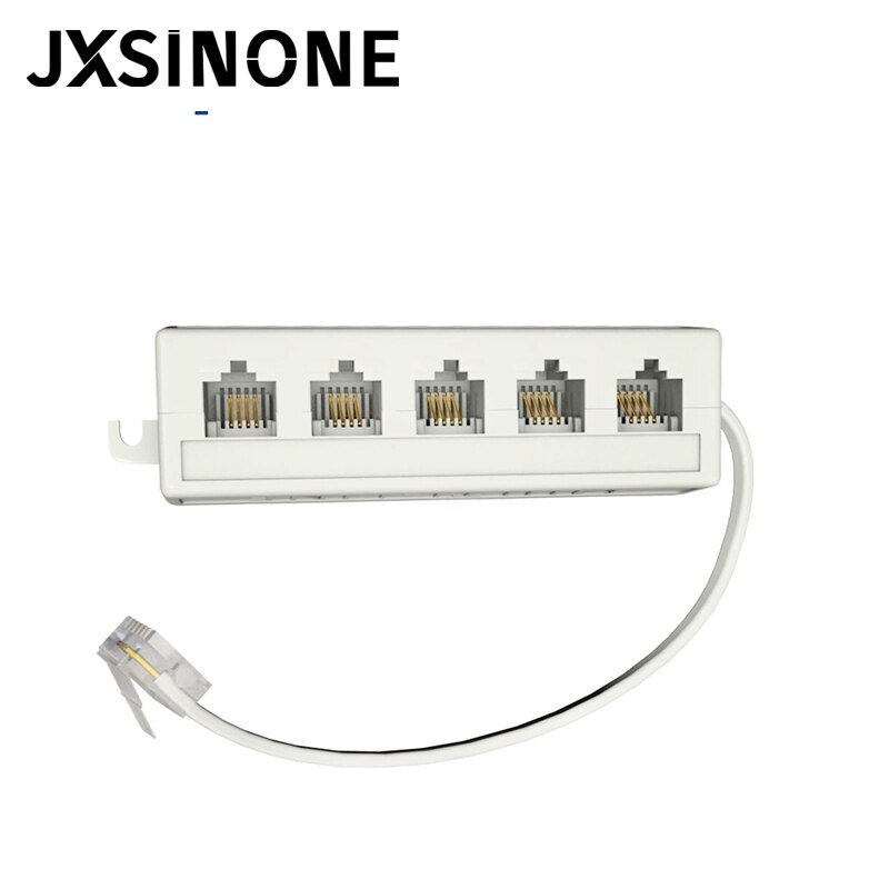 Jxsinone  rj11 liitin 5 -suuntainen pistorasia puhelin puhelin modulaarinen linjan jakaja pistoke sovitin 6 p 4c