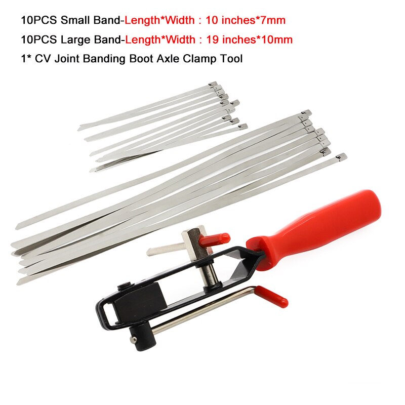 ATV Auto CV Joint Banding Boot Axle Crimp Clamp Tool CV Axle Half Shaft Boot Band Buckle Clamps Repair Install Pliers Tools: 1 SET
