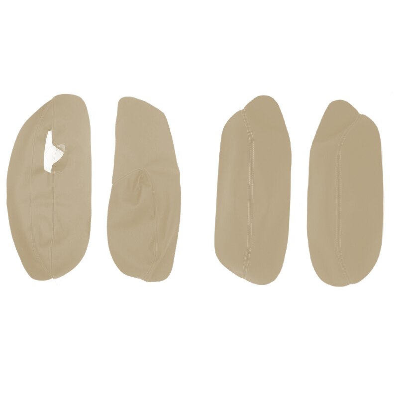 Cubierta de microfibra para reposabrazos de puerta de Volkswagen, panel adhesivo enbellecedor para apoyabrazos de VW Golf 4 MK4 Bora Jetta 1999 – 2005, solo modelos de 3 puertas: Beige
