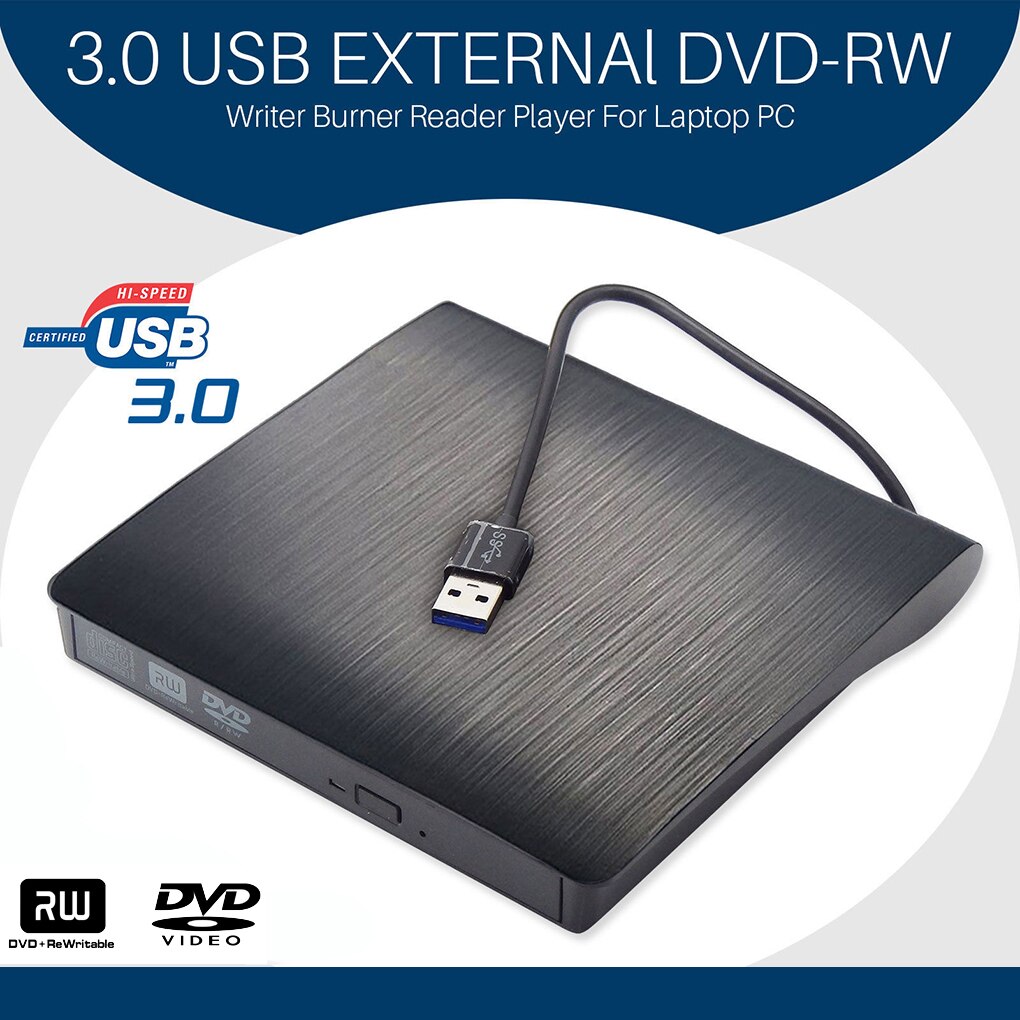 Portable USB 3.0 DVD-ROM CD ROM Optical Drive Exte... – Vicedeal