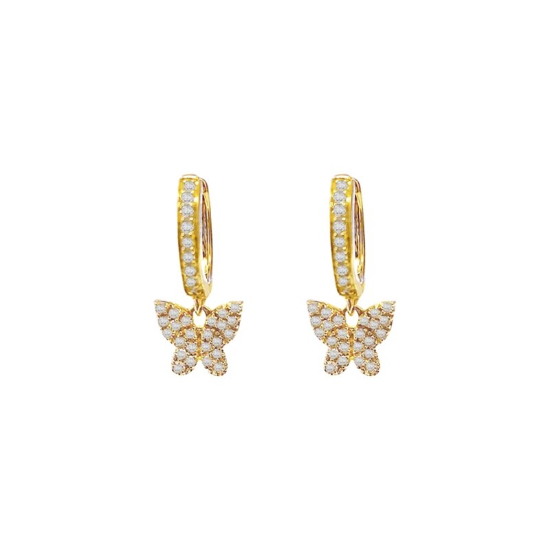 Orecchini a cerchio piccoli in argento Sterling 925 con ciondolo a forma di fulmine per gioielli da donna regalo in argento dorato Huggie: gold color