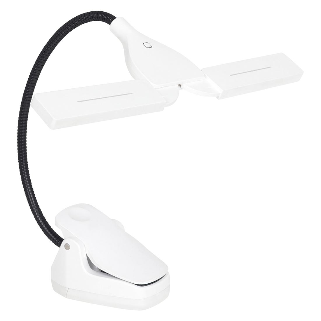 M MBAT Lampada da lettura a portato ad alta luminosità Lampada da folletto con clip regolabile Lampada da lettura ricaricabile Lampada da lettura portatile: Bianco