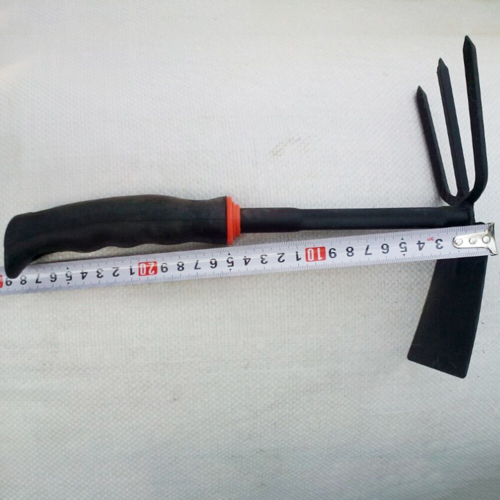 Weeding Hand Tool Two Head Non Slip Iron Digger Portable With Fork Rustproof Cultivator Garden Hoe Multipurpose Durable