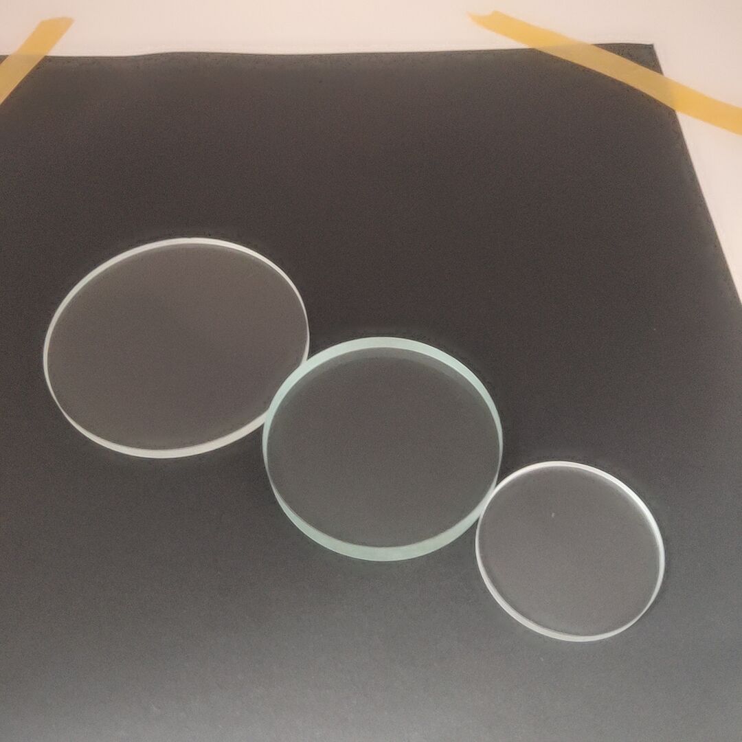 Diameter 35 40 45 50 55 65 70 75Mm Dikte 5Mm 10Mm Gehard Gepantserd Glas Lens Staliniet Rond Plat Gehard Glas