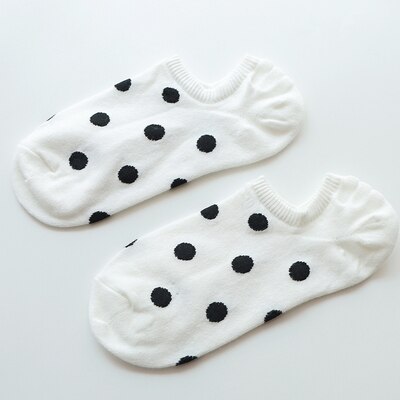 5 pairs/Lot Women's Short Socks Pack Cute Heart Lovely Kawaii Dot Sweet Cotton Socks Women Ankle Socks Casual Sox: 16