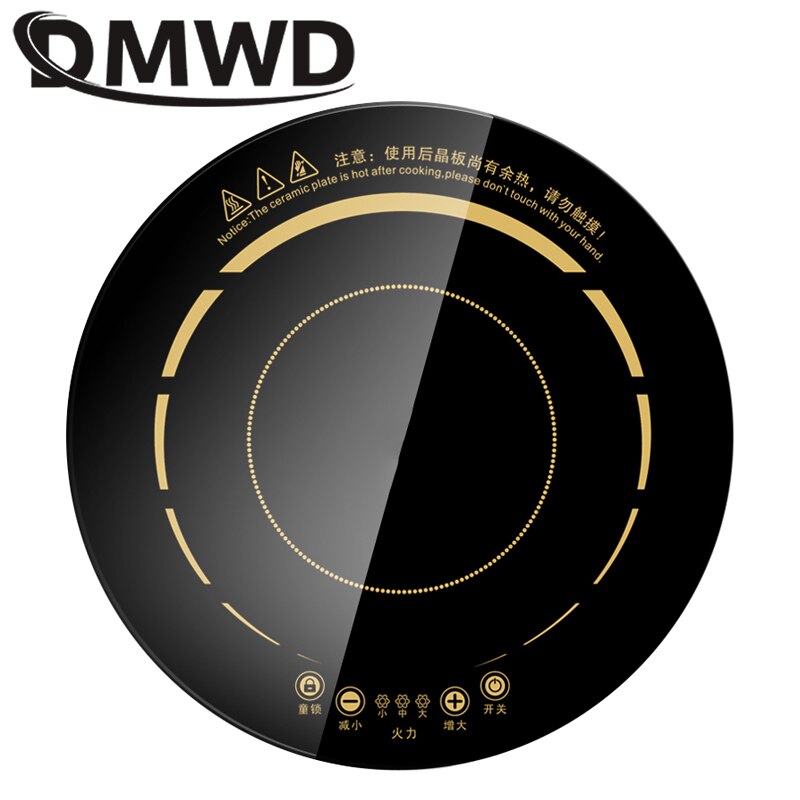 DMWD-cuisinière à Induction ronde électrique, 3000W, avec contrôle du fil embarqué, sans fil, tactile, plaque de cuisson, plaque de cuisson, ue
