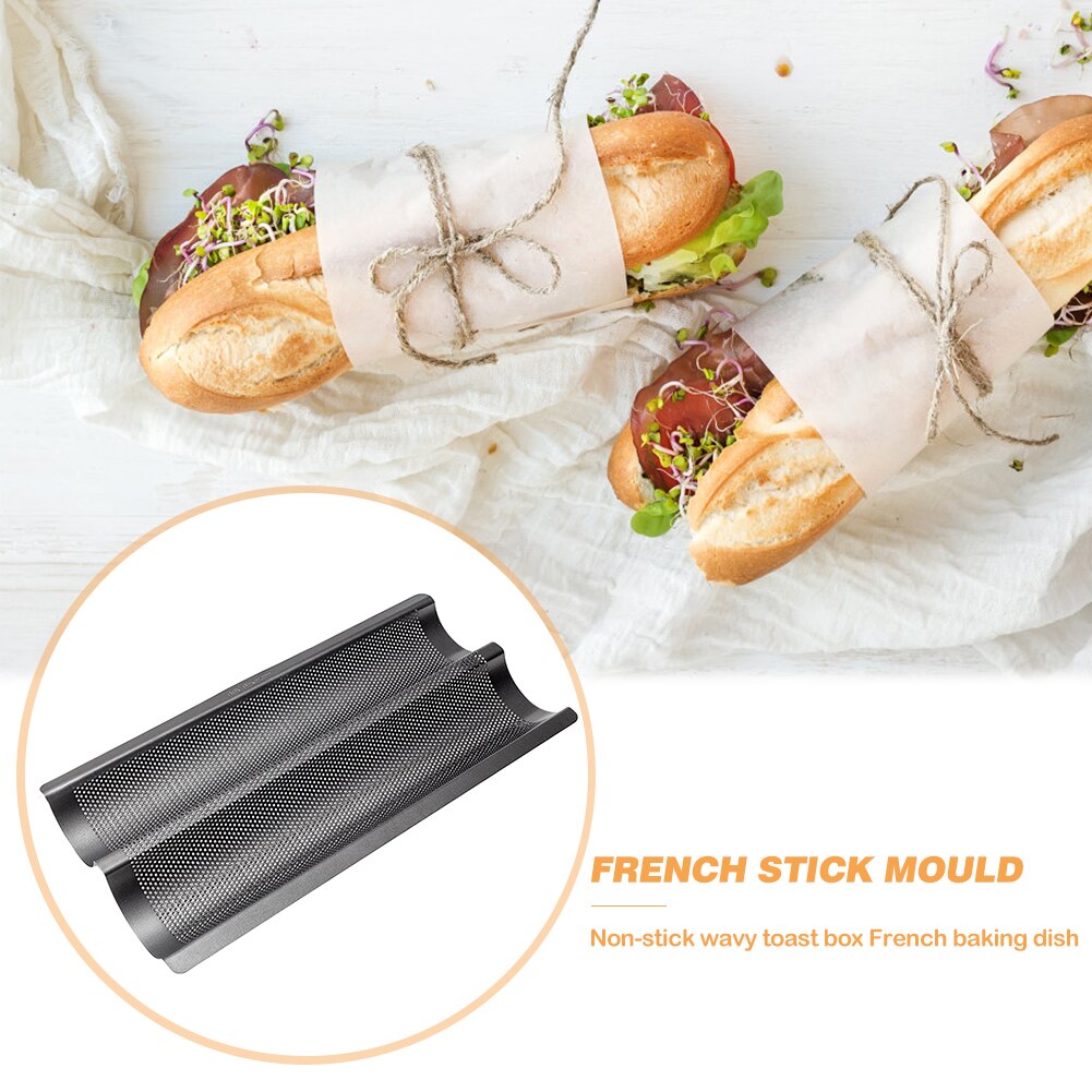 Toast Bread Cake Tray Steel Kitchen Non-stick Baking Long Bread Mold Carbon Pan Loaf Baguette Mold Loaves Baking Tray Bakeware