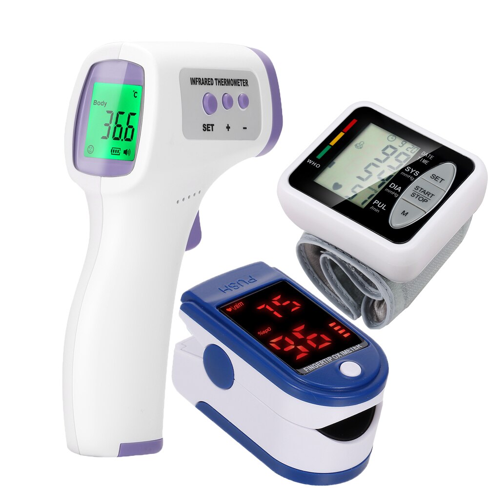 Elektronische Bloeddrukmeter Met Voice Functie Automatische Intelligente Pols Bloeddrukmeter Bloeddruk Meetinstrument: Three