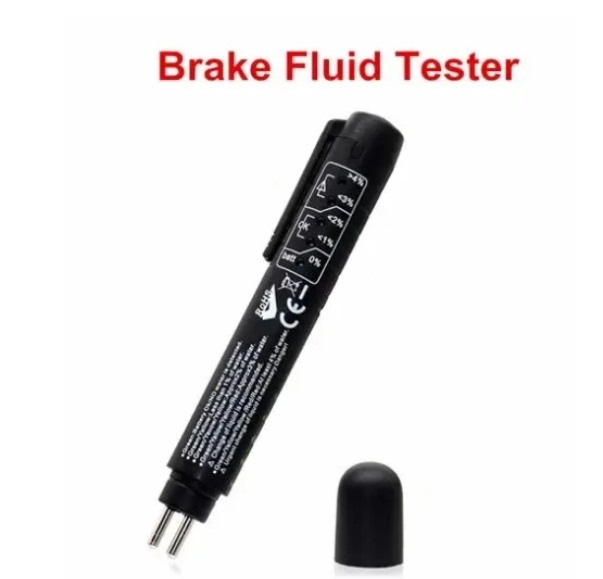 12v digitale accutesters met 6 led-displaylampjes, accutesters met remvloeistofmeter voor auto's en motoren.: Lavendel