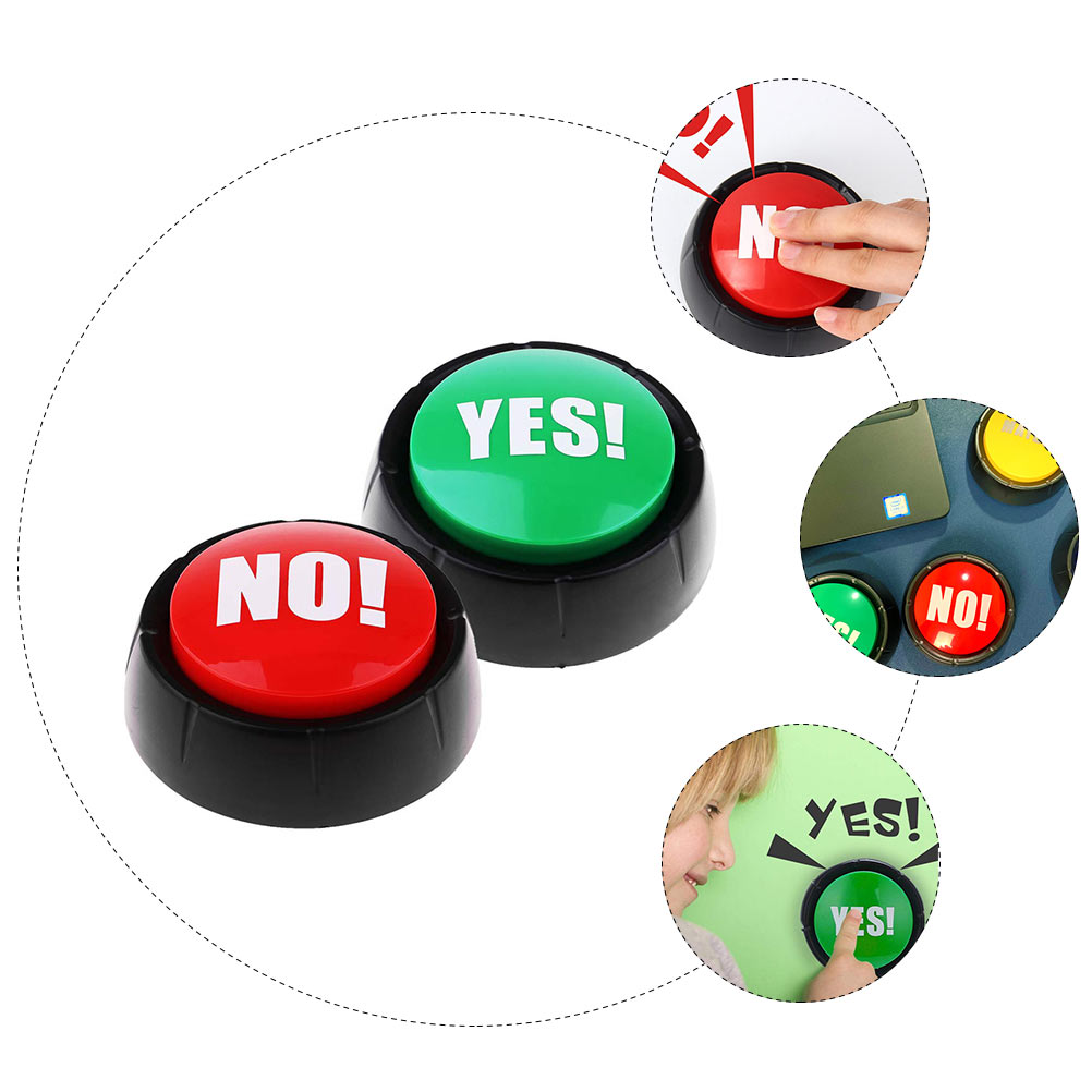 2PCS Gag Sound Button Prank Event Party Tool Answer Buzzer for Kids Children