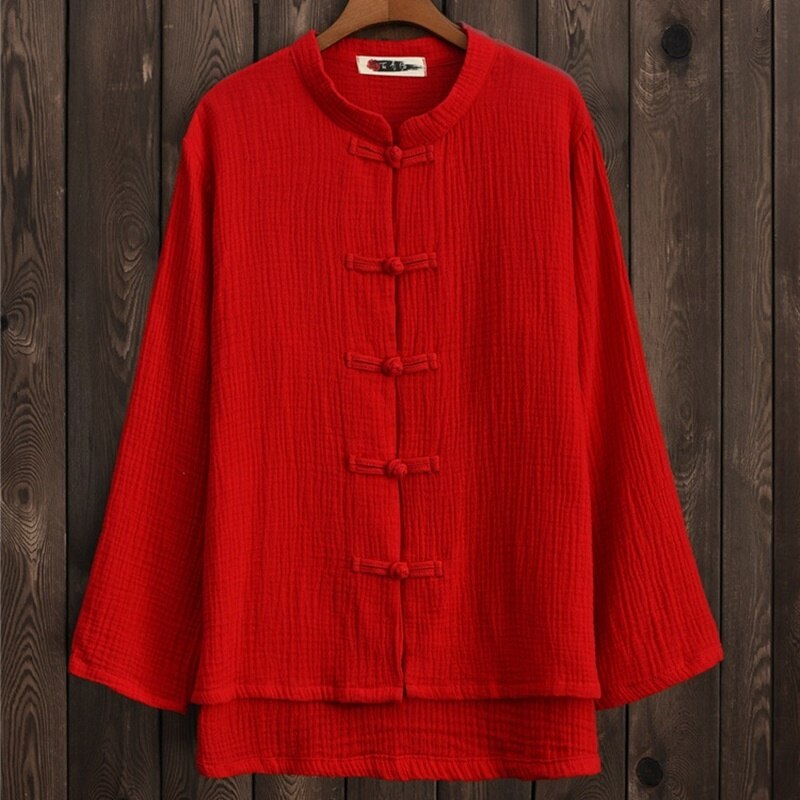 Chemise traditionnelle chinoise pour femmes, chemisier femme, top cheongsam, kimono cardigan en lin, vêtements traditionnels chinois, TA984: 1
