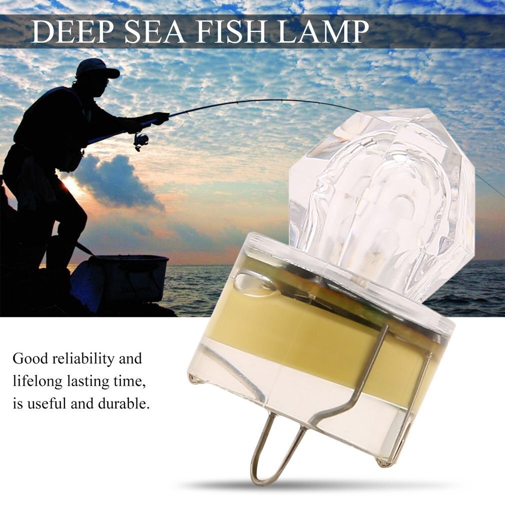 Depth LED light Underwater Squid Fishing Lures Bait Deep Diamond Lights Main Colorful Sea Fish Lamp Underwater Strobe