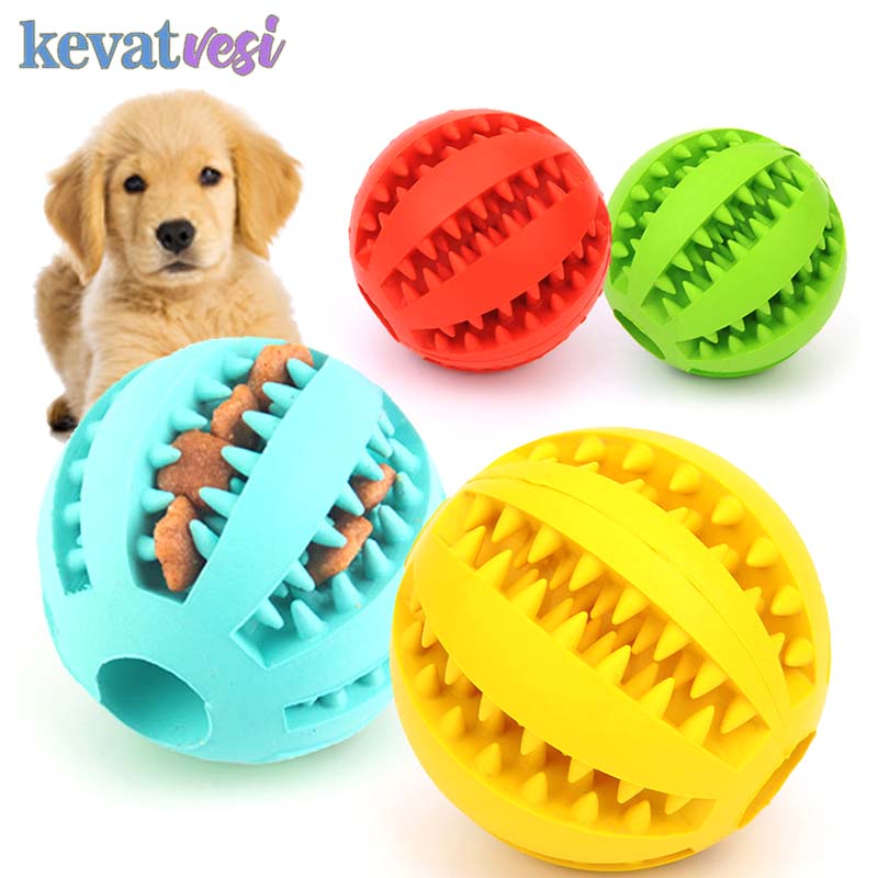 Speelgoed Voor Honden Rubber Hond Bal Speelgoed Puppy Grappige Hond Speelgoed Voor Pet Puppies Grote Honden Gebitsreiniging Snack Bal speelgoed Huisdier Producten