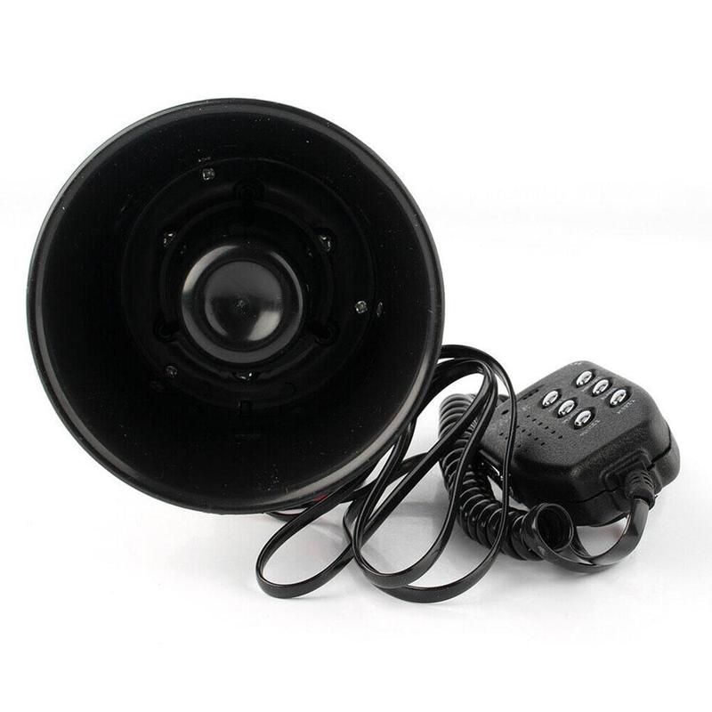 100w bil advarsel alarm bil motor horn 12v mikrofon system højt horn 6 sirene højttaler højttaler brand lyd  o7 c 4