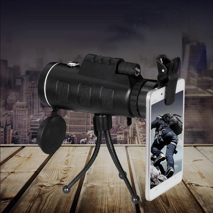 Panda 40X60 HD BAK4 Monokulare Niedrigen Licht Ebene Nachtsicht Telefon Teleskop