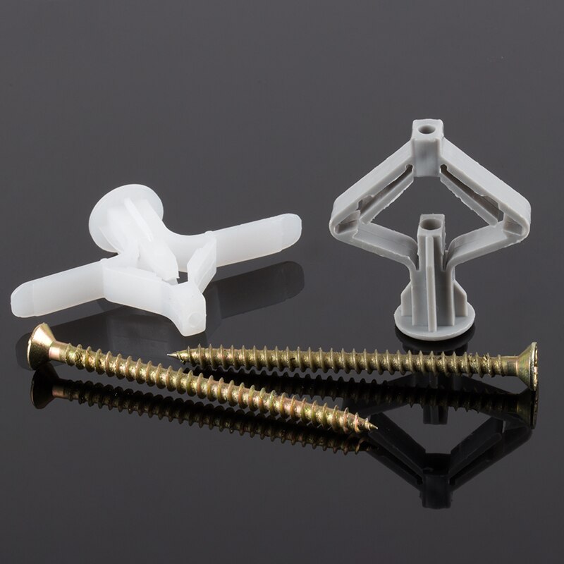 Plaster Board Plastic Expansion Anchor Bolt PortableAirplane Butterfly Shape Expansion Tube Screw Self-tapping Expansion Plug