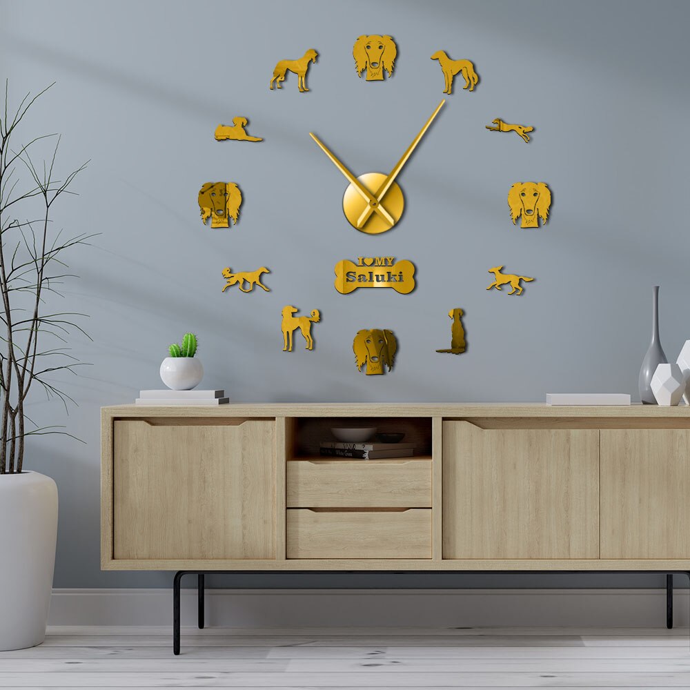 Desperki-Reloj de pared gigante con efecto espejo, pegatinas colgantes, decoración del hogar, para los propietarios de la casa