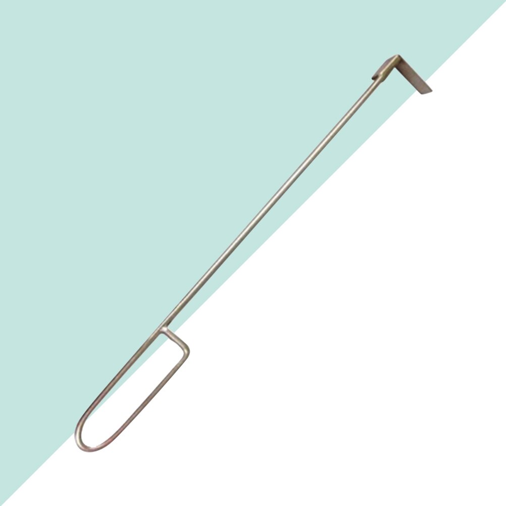 46cm Stainless Steel Charcoal Ash Rake BBQ Ash Tool Rake Poker for Kamado Joe Charcoal Smoker Wood Burning Stove Silver A50