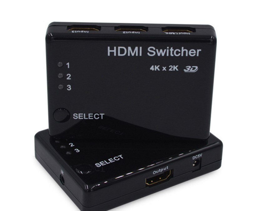 HDMI 3 in 1 switch ondersteunt 4 k * 2 k 3D mobiele telefoon aangesloten op de TV display converter