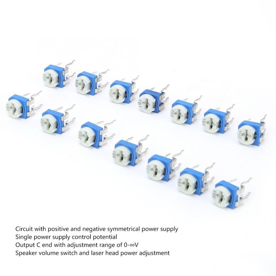 Adjustable Resistor 065 Potentiometer Set 13 Values for 100 --1M Electronic Component