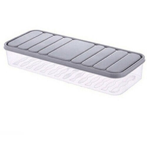 Food Grade Food Storage Boxes Refrigerator Meal Prep Containers for Dumplings Vegetables for Seafood 1pc: Gray / S