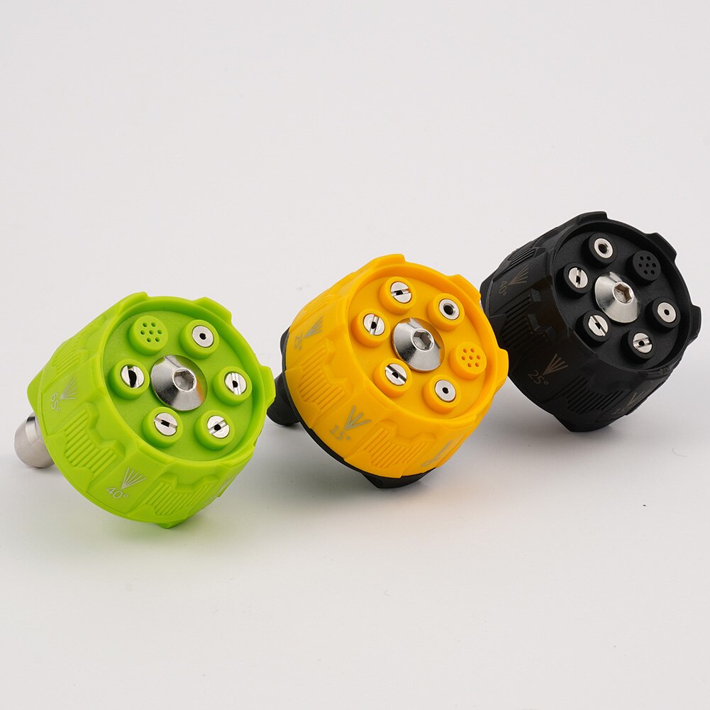 6 in 1 Adjustable Nozzle for 1/4 inch Quick Connect Male Adapter 3000psi High Pressure Washer Cleaner Water Gun Parts