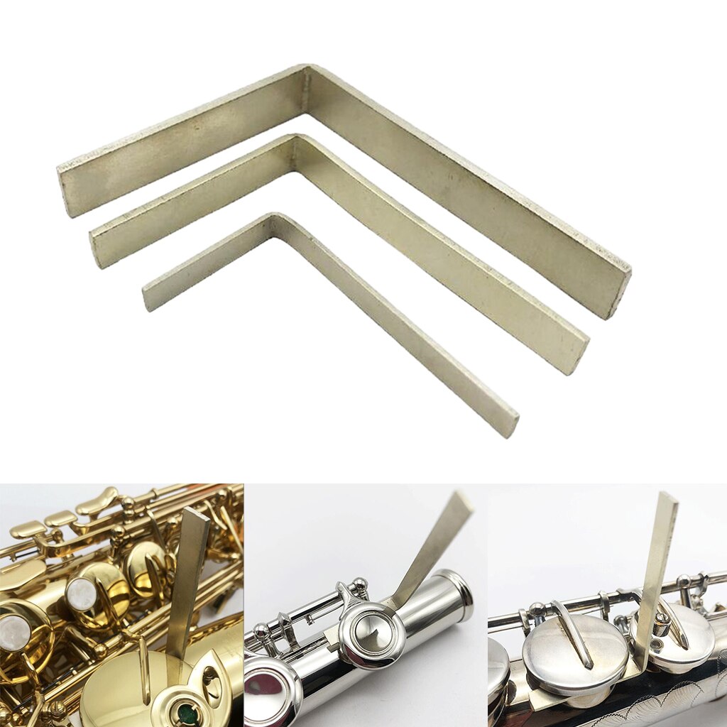 Set Van 3 Saxofoon L-Vorm Key Repareren Set Voor Instrument Onderdelen Accessoire