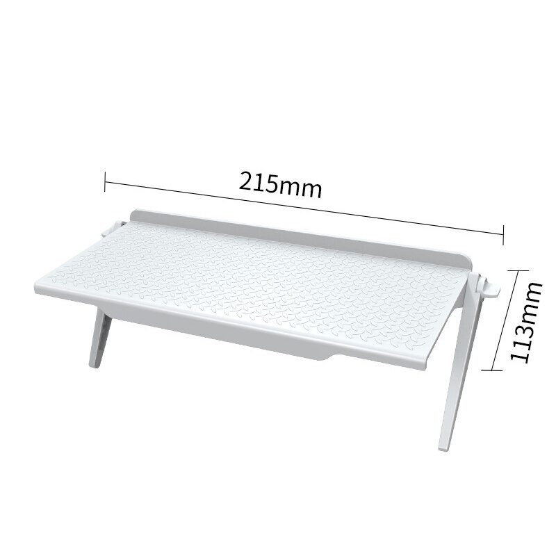 Computer Monitor Gestell Faltbare Regal TV Kasten Router Regal einstellen-oben-Kasten Halterung Halfter Mini PC DVD-Spieler Stand Gestell Computer Abdeckung: Weiß / klein