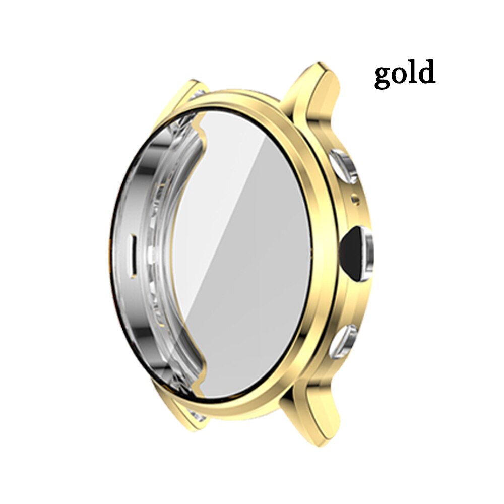 Tencloud Protective Case For Fossil Gen 5 Carlyle Soft TPU Protector For Gen 5 Carlyle Full Screen Cover Bumper Anti-shock Shell: gold