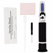 High-precision Refractometer Salinity Scale Display Atc Refractive Handheld Seawater Salinity Meter 0-100 With Box Measuring