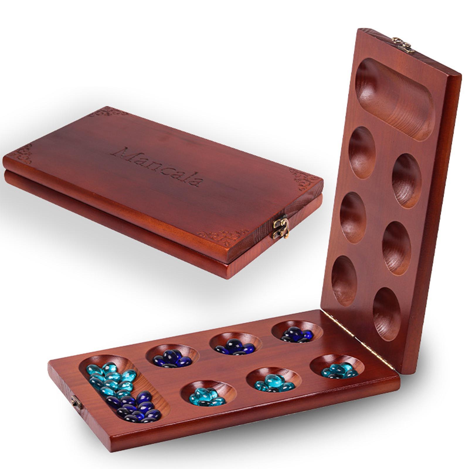 hölzern Mancala Gremium Spiel, lehrreich Logik Strategie Spiel Pro Unterhaltung