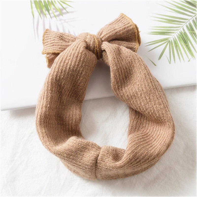 Herbst und Winter freundlicher kopfschmuck wilden bogen haar Band elastische elastische stirnband weibliche Baby stirnband: hell khaki