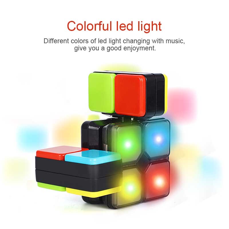 Musik Magie Würfel Puzzle Kreative Würfel Spiel Licht Musik Vielzahl Elektronik Würfel Unendlichkeit Spielzeug für freundlicher freundlicher
