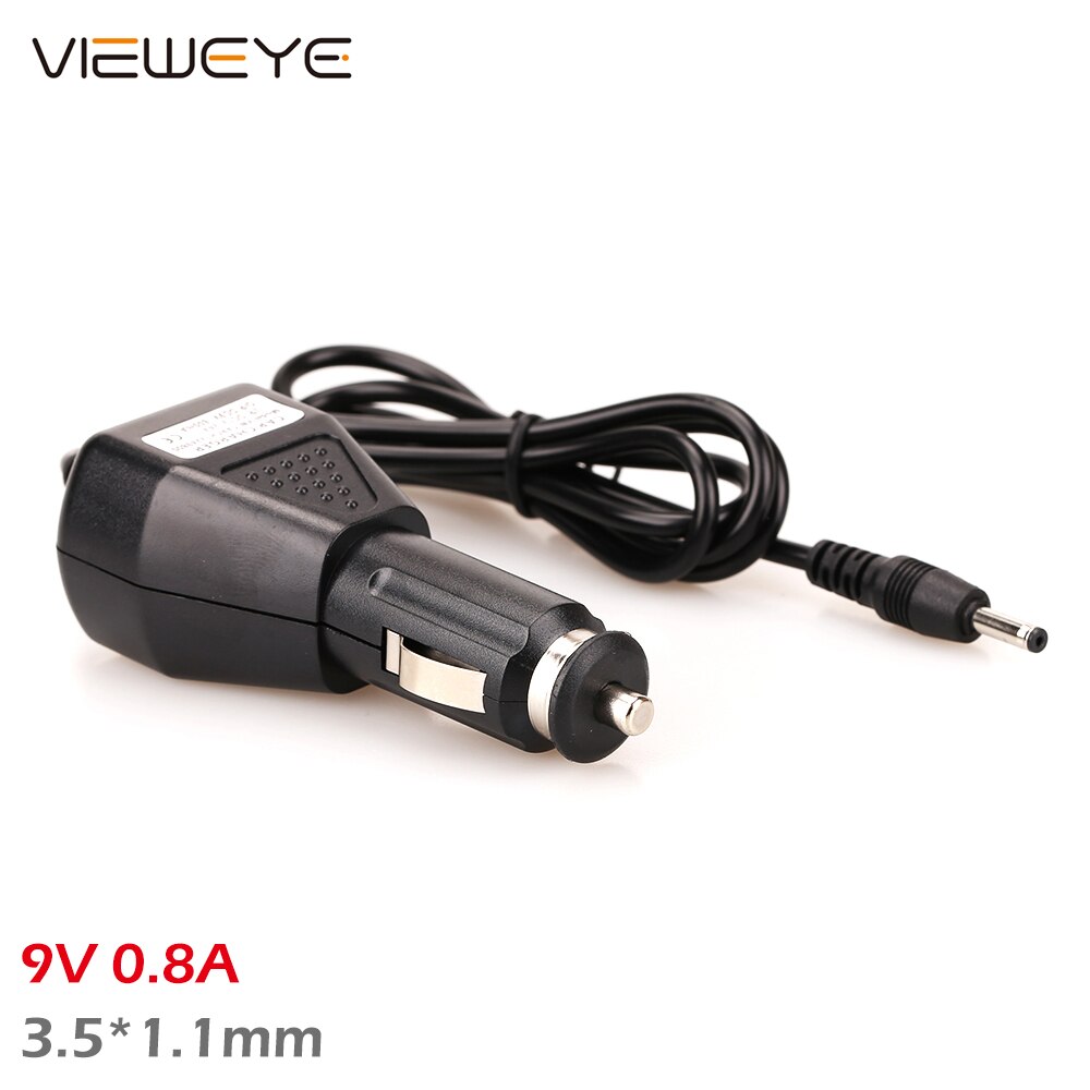 Vieweye 9V 0.8A Auto-oplader Sigarettenaansteker Adapter Dc 12-24V Input Dc 9V 0.8A Uitgang voeding Adapter Dierenarts Kan Gebruik