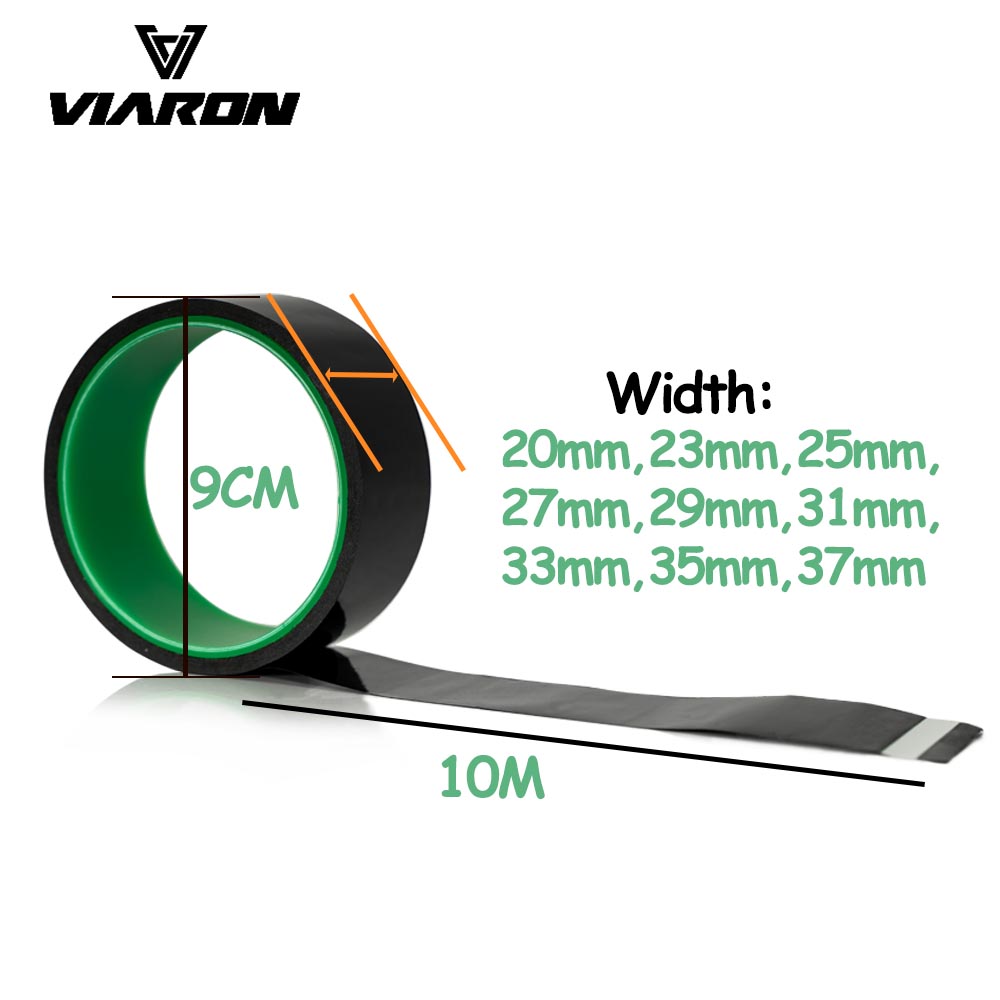 Viaron – bande de jante Tubeless pour vélo de route, 10M 20/23/25/27/29/31/33/35/37mm de largeur, bande de jante légère, accessoires de roues de vtt