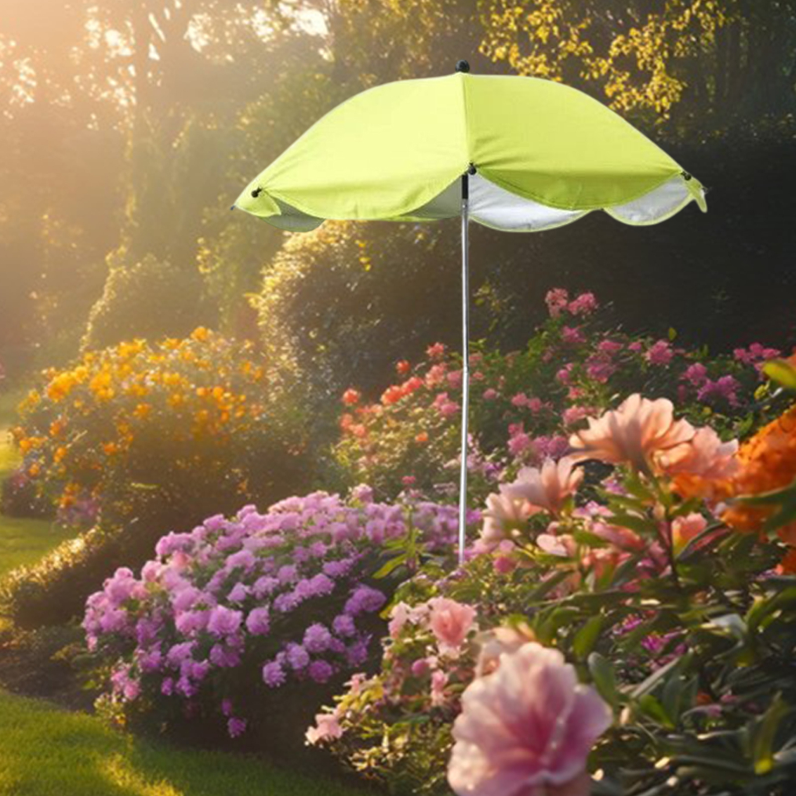 Outdoor Plant Umbrella Shade Cover Adjustable Height Canopy Telescopic for Garden Lawn Patio Flowers Potted Yard Reusable Decor