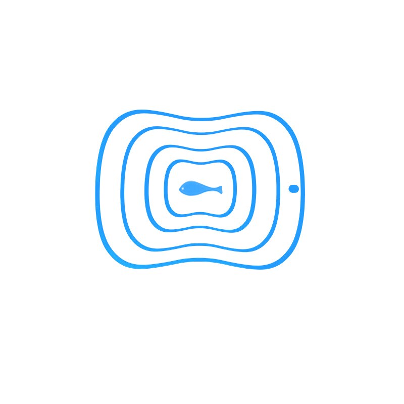 Antislip keuken flexibel keukenbord hakblok vlees groente fruit snijgereedschap kookgereedschap gadget keukenaccessoires: Blauw